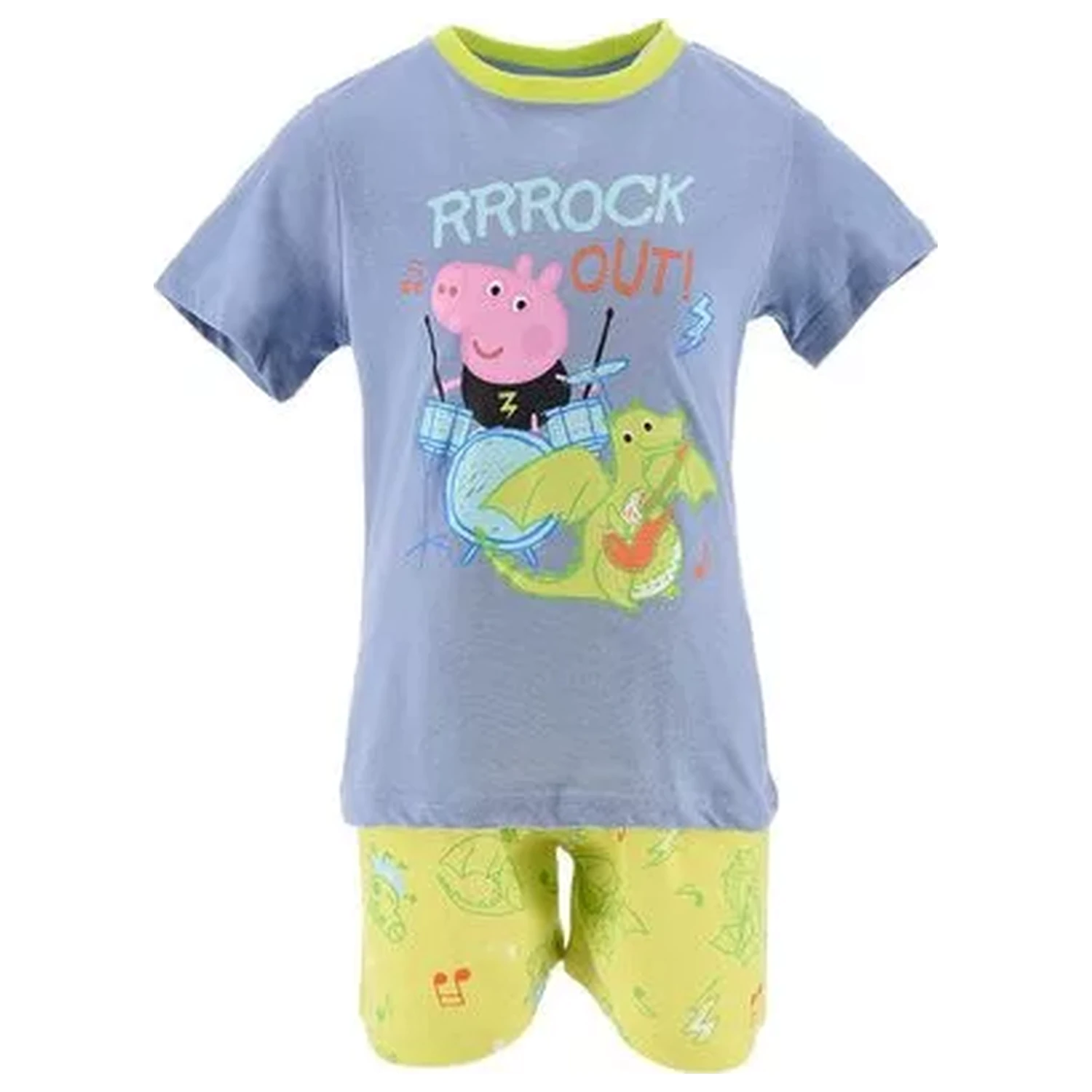 Peppa Pig Rock Out Blue Kids kratka pidžama fotografija proizvoda