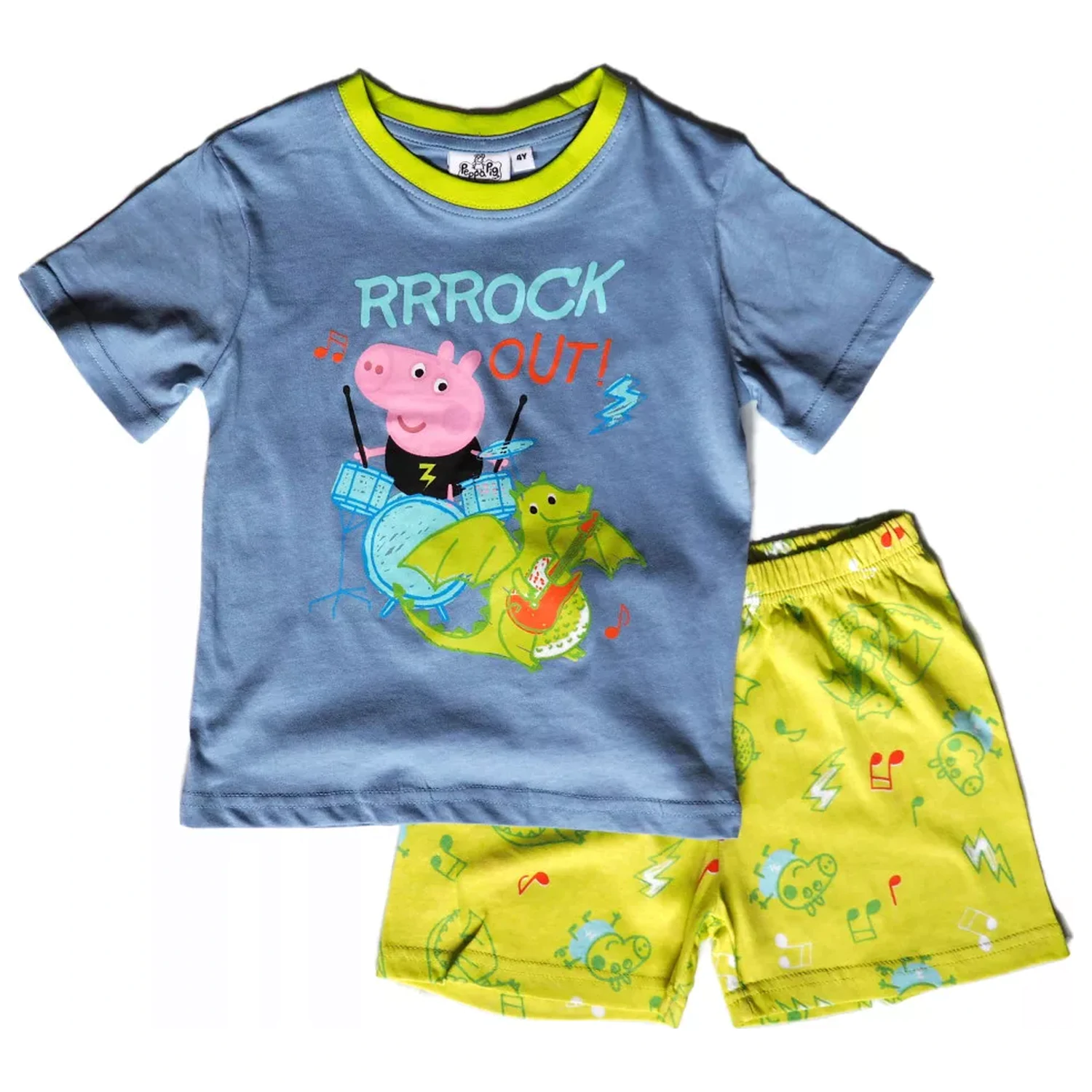 Peppa Pig Rock Out Blue Kids kratka pidžama fotografija proizvoda