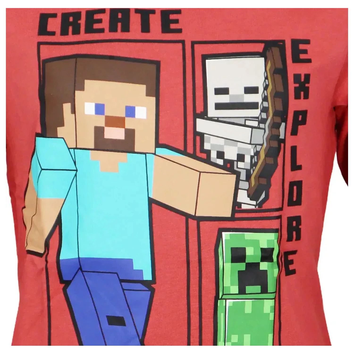 Minecraft Create Red majica dugih rukava za djecu fotografija proizvoda