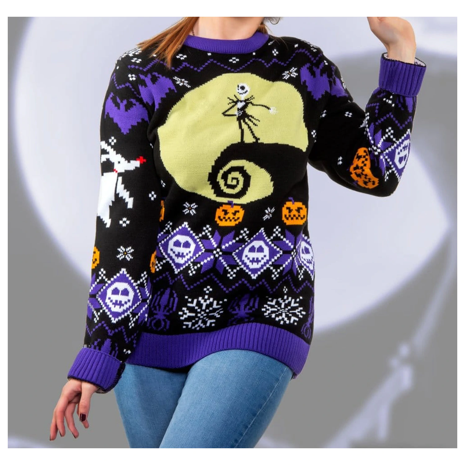 Nightmare Before Christmas božićni pulover 8-bit fotografija proizvoda