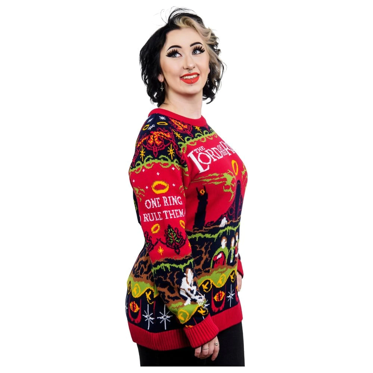 Lord Of The Rings božićni pulover One Sweater To Rule Them All fotografija proizvoda