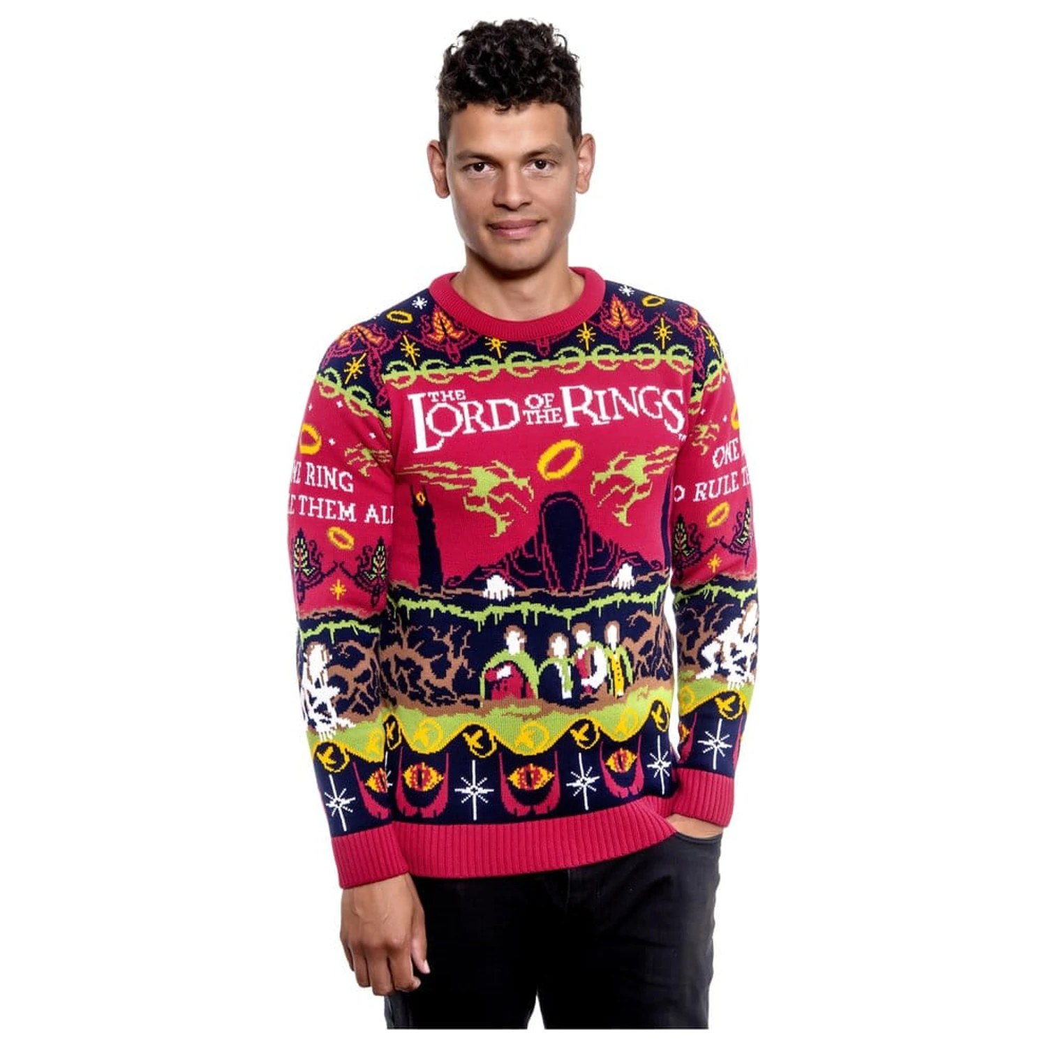 Lord Of The Rings božićni pulover One Sweater To Rule Them All fotografija proizvoda