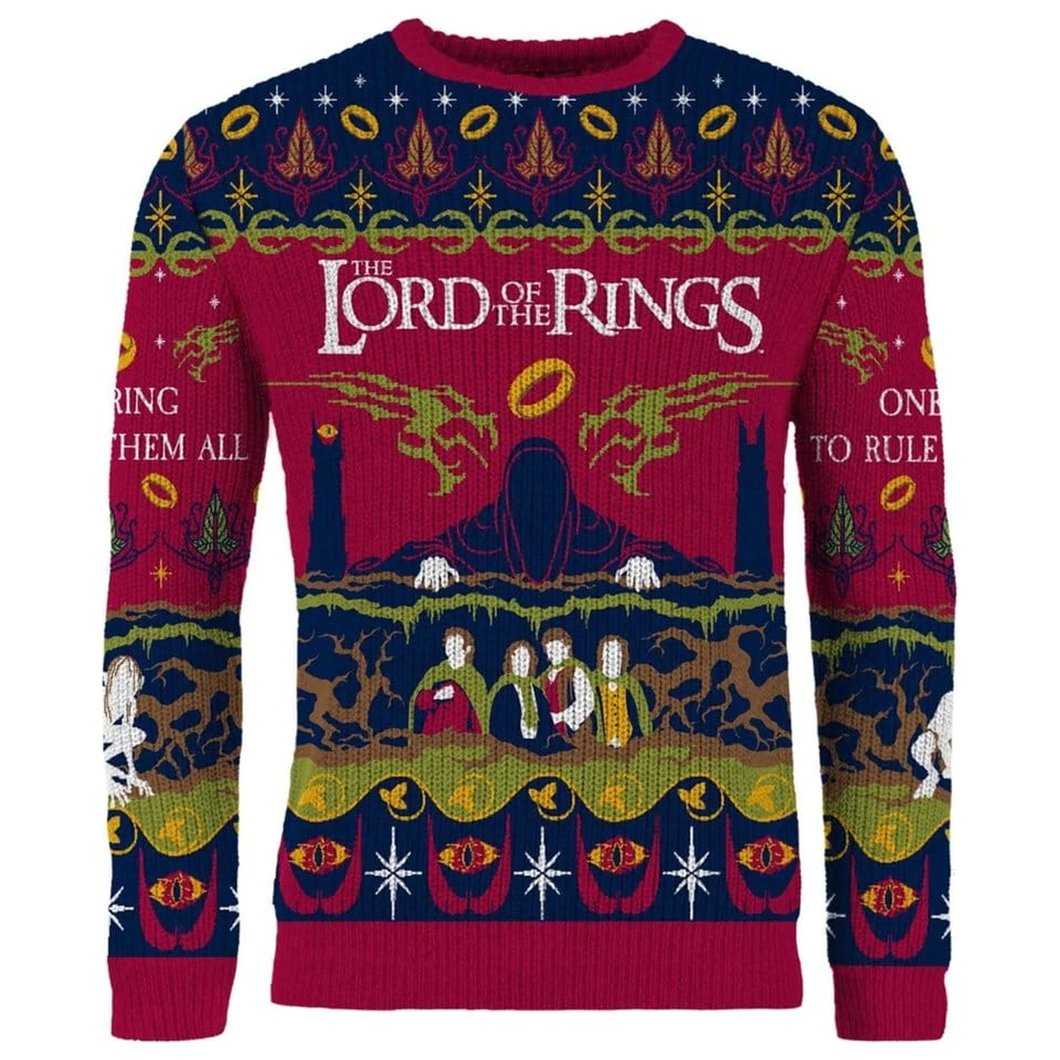 Lord Of The Rings božićni pulover One Sweater To Rule Them All fotografija proizvoda