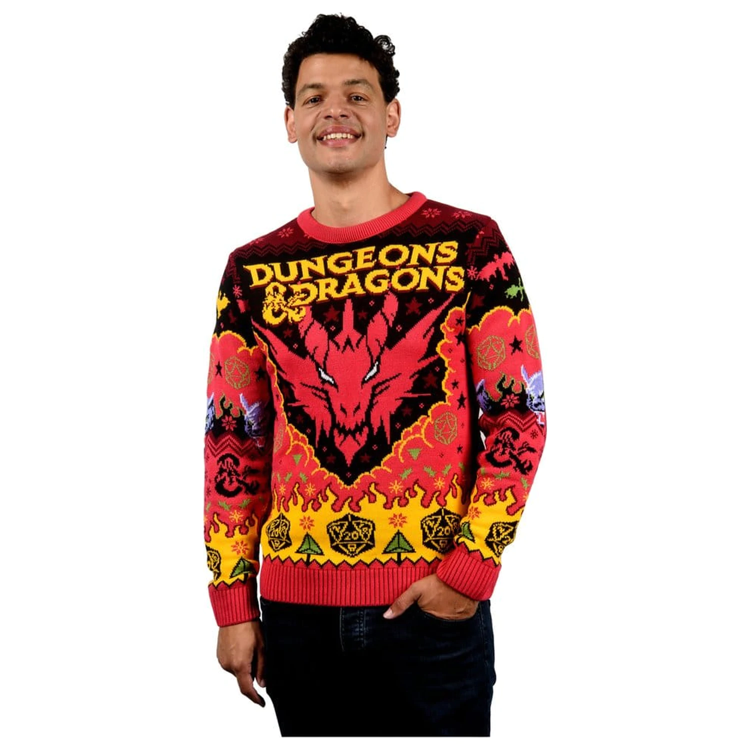 Dungeons & Dragons božićni pulover fotografija proizvoda
