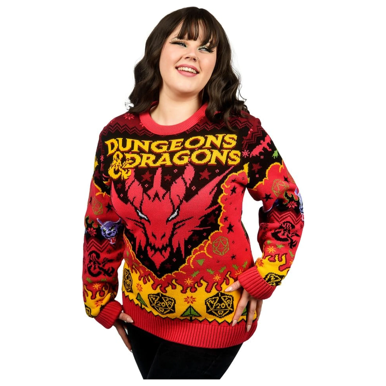 Dungeons & Dragons božićni pulover fotografija proizvoda