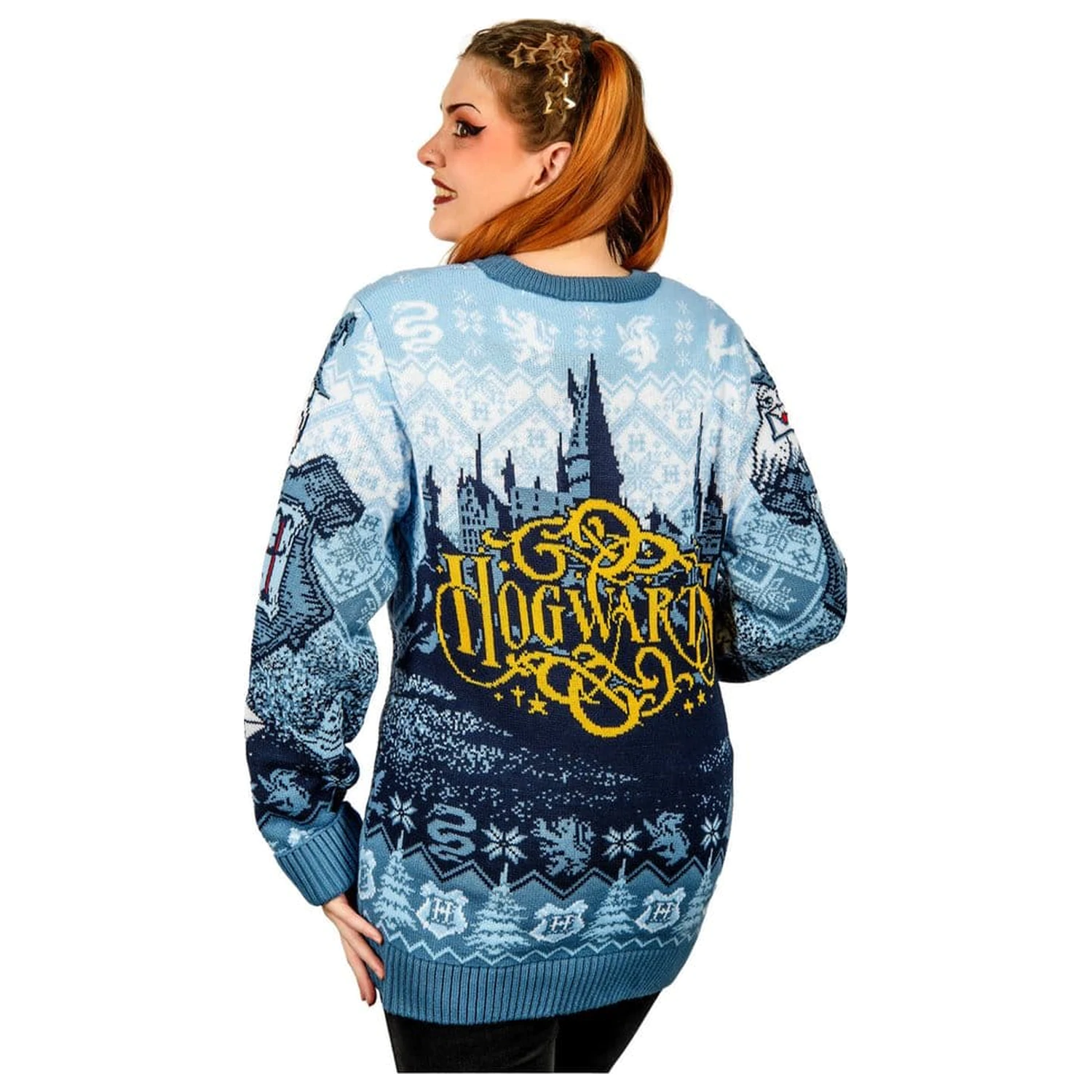 Harry Potter Hogwarts božićni pulover fotografija proizvoda