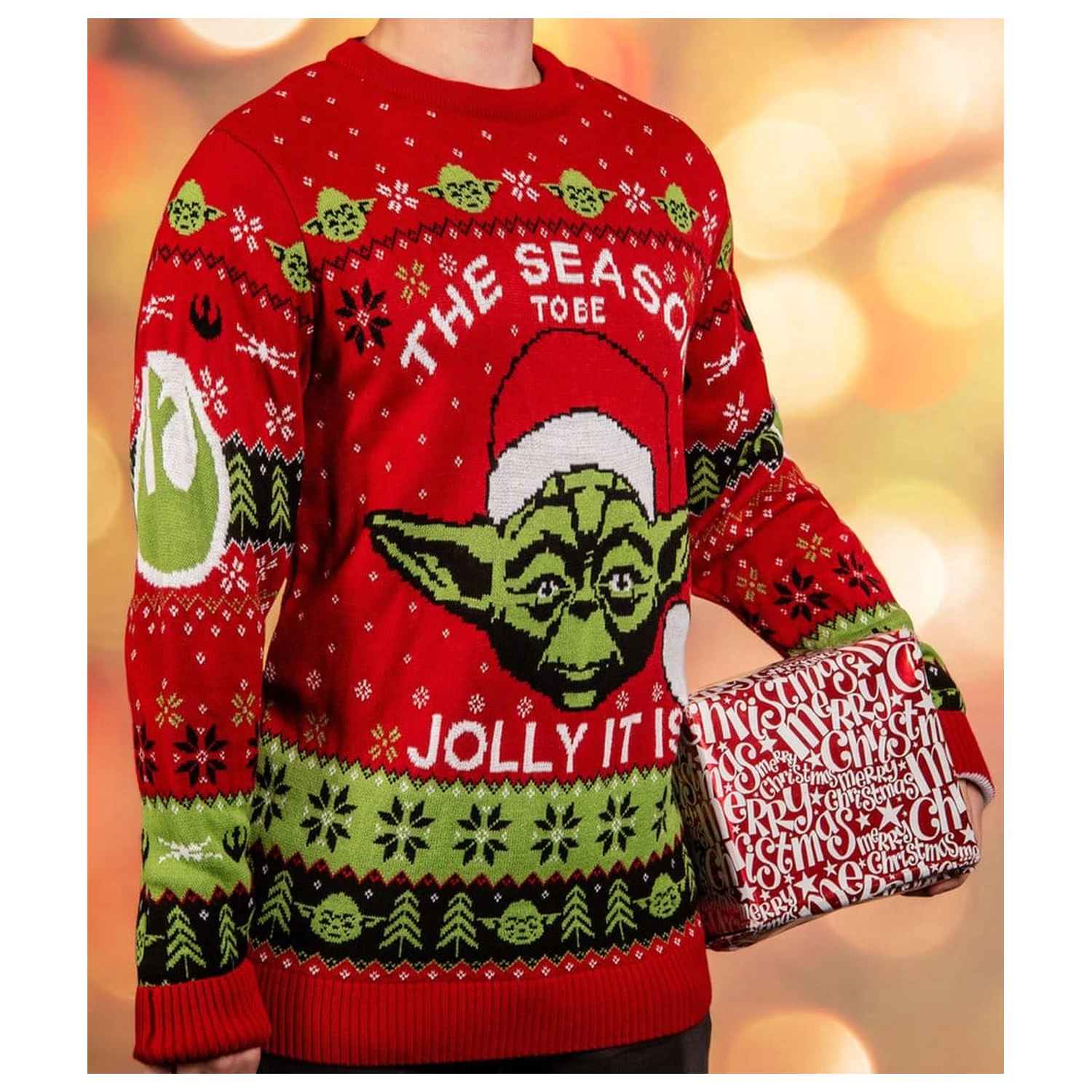 Star Wars božićni pulover Yoda fotografija proizvoda