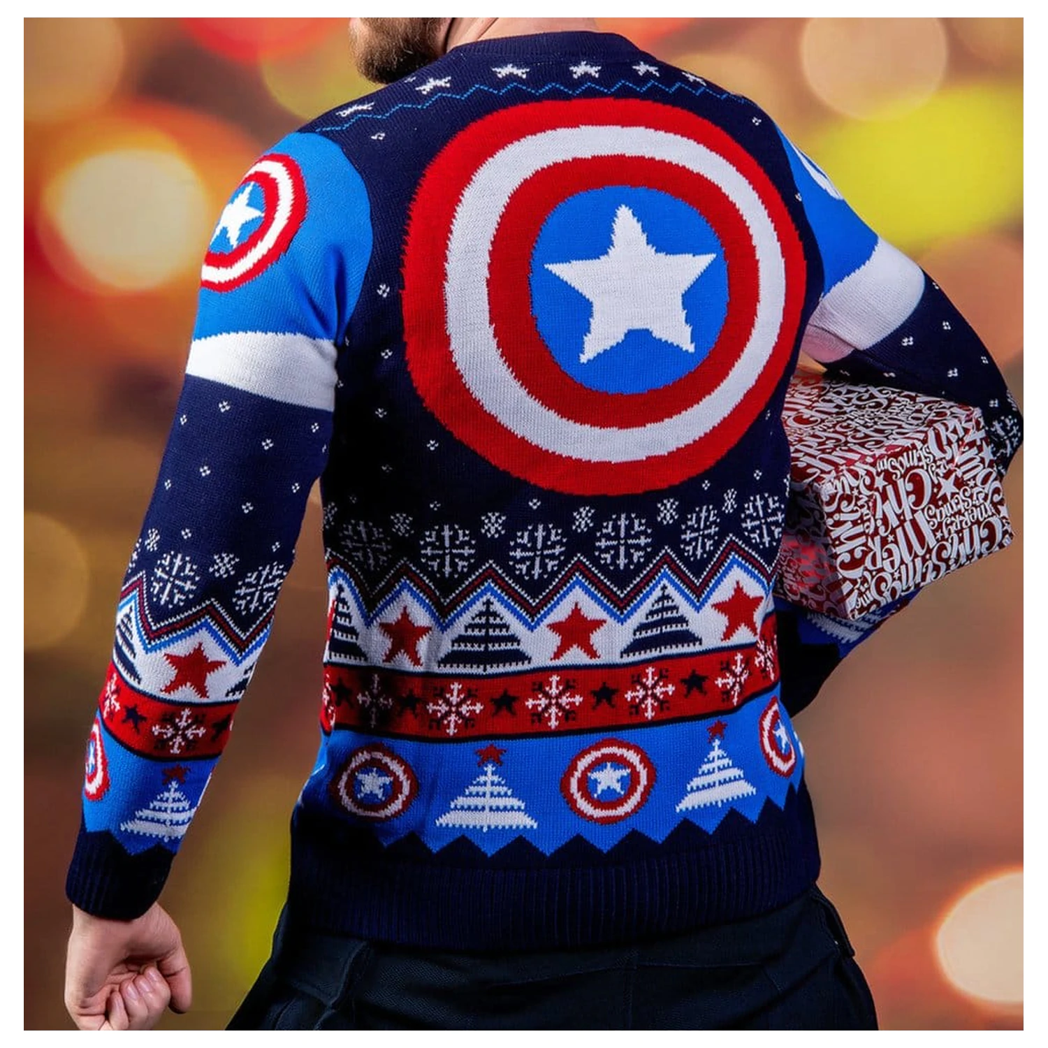 Captain America božićni džemper fotografija proizvoda