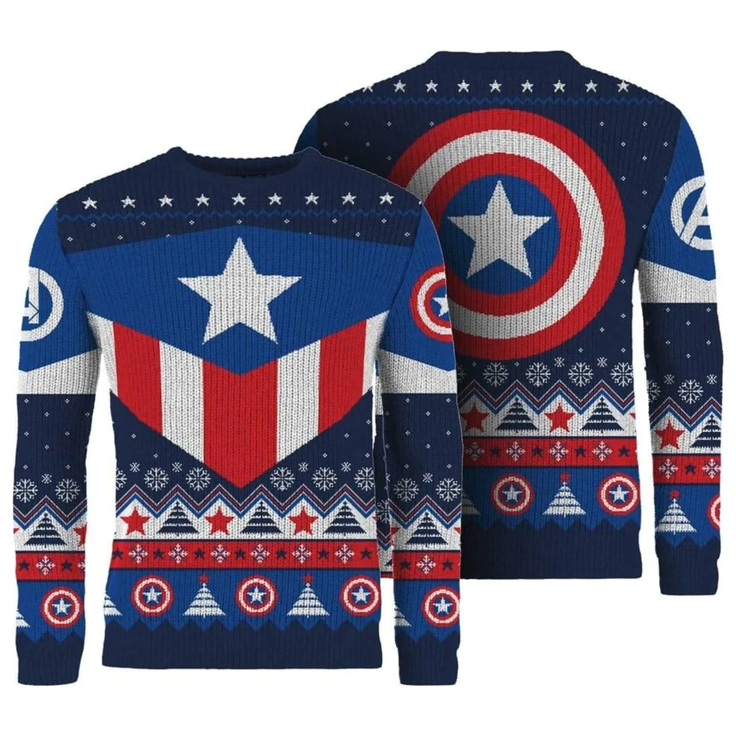 Captain America božićni džemper fotografija proizvoda