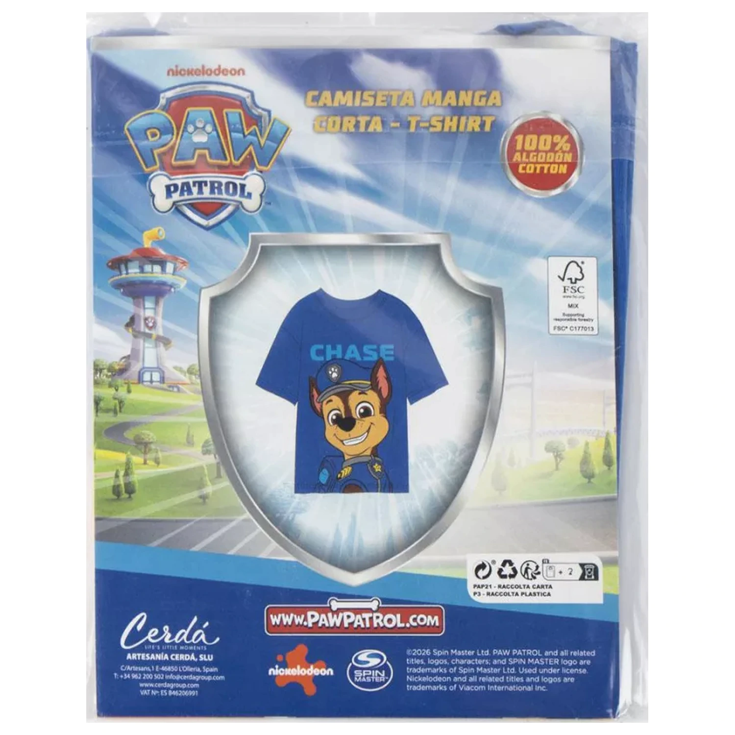 PAW Patrol Blue Chase dječja majica kratkih rukava, top fotografija proizvoda