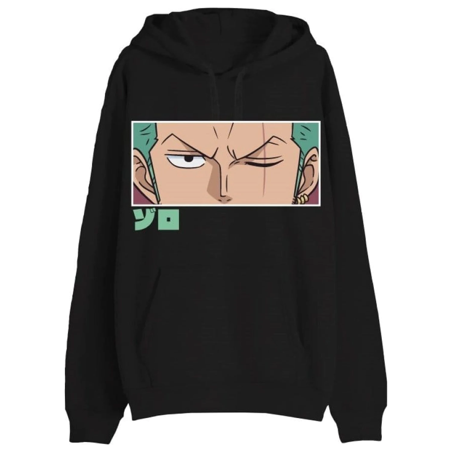 One Piece Džemper Roronoa Zoro Eyes Crni fotografija proizvoda