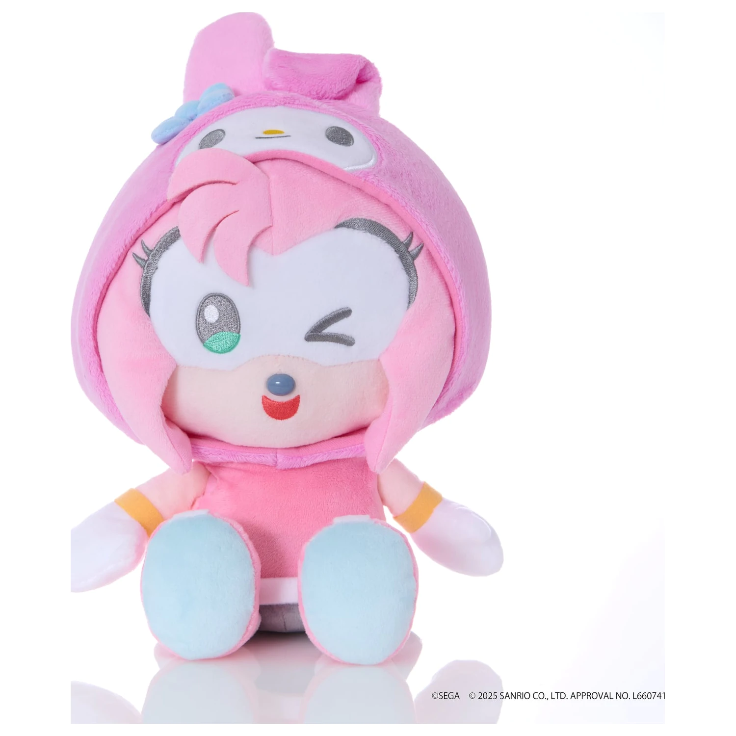 Sonic & Friends x Sanrio Amy x My Melody Plišana igračka 24cm fotografija proizvoda