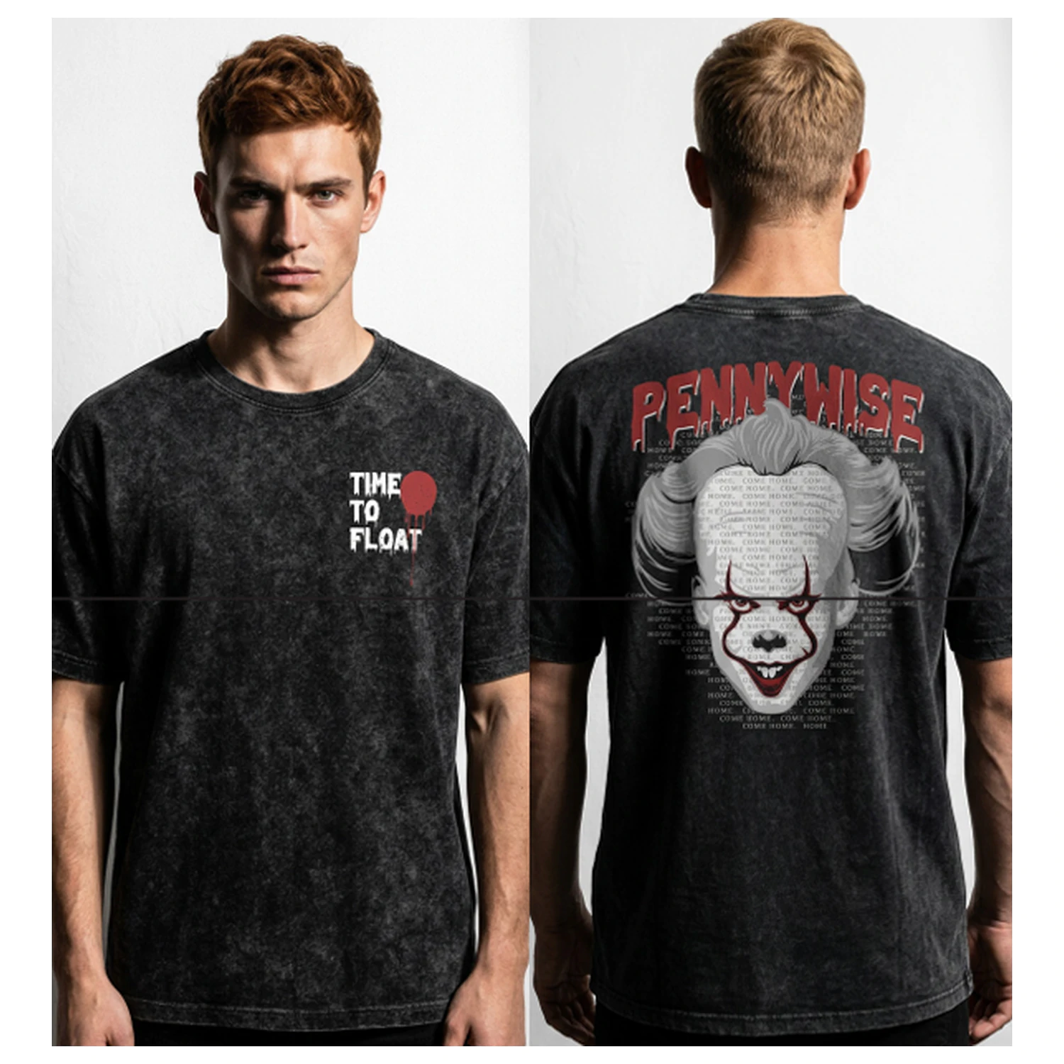IT Pennywise "Time to Float" Stonewash majica fotografija proizvoda