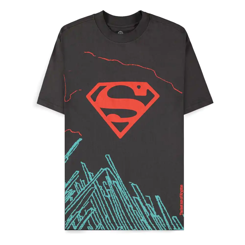 DC Comics Superman Dark Grey son of Krypton majica fotografija proizvoda