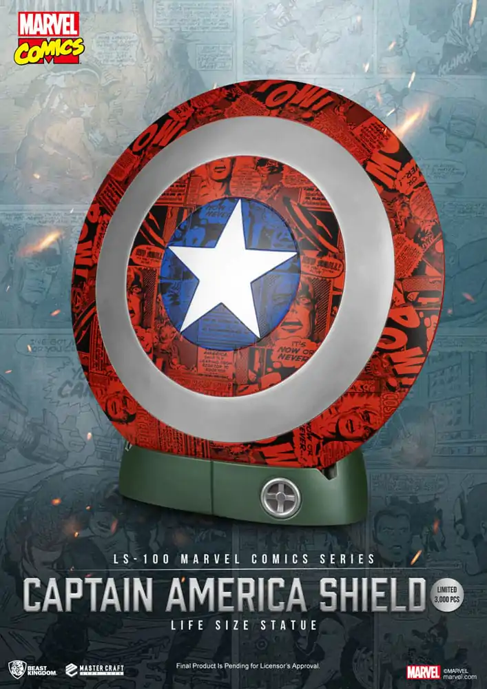 Marvel Comics PVC Captain America Shield Kip u prirodnoj veličini 64 cm fotografija proizvoda