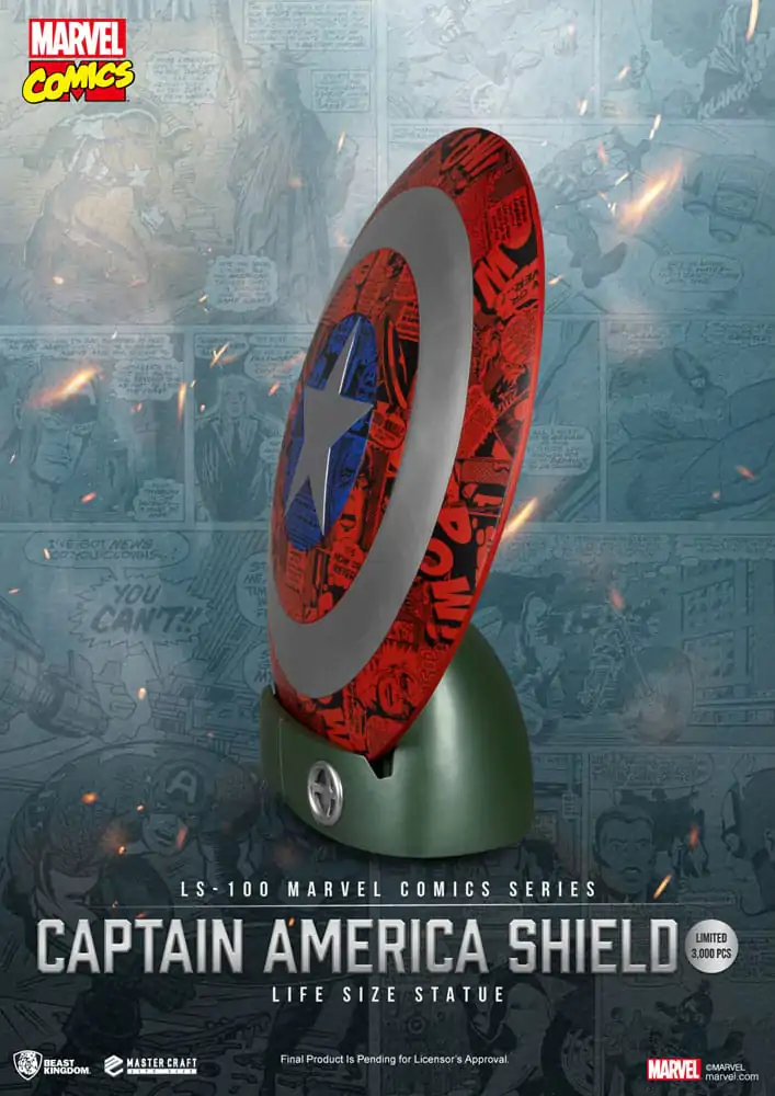 Marvel Comics PVC Captain America Shield Kip u prirodnoj veličini 64 cm fotografija proizvoda