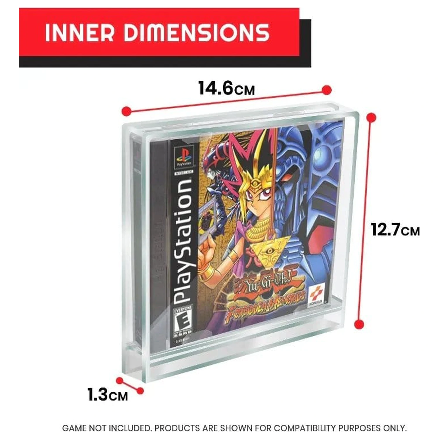 Akrilna kutija pakiranje od 2 komada za PlayStation 1 fotografija proizvoda