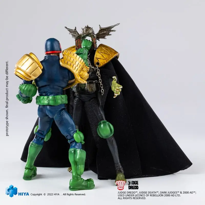 2000 AD Exquisite Mini akcijska figura 1/18 Judge Dredd Gaze Into The Fist of Dredd 10 cm fotografija proizvoda