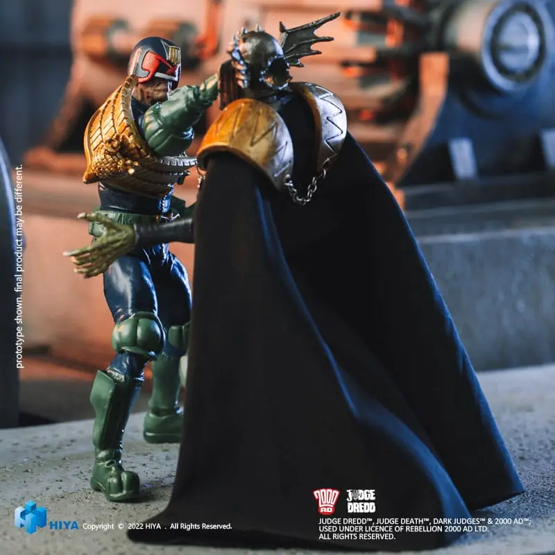 2000 AD Exquisite Mini akcijska figura 1/18 Judge Dredd Gaze Into The Fist of Dredd 10 cm fotografija proizvoda