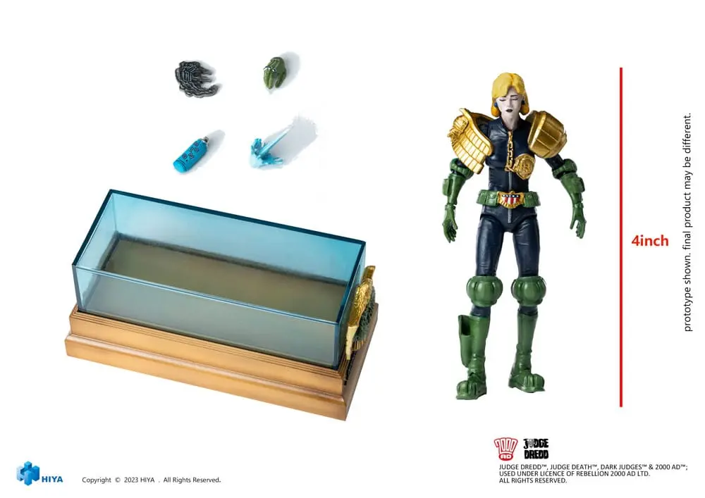 2000 AD Exquisite Mini akcijska figura 1/18 Judge Dredd Judge Anderson Hall of Heroes 10 cm fotografija proizvoda