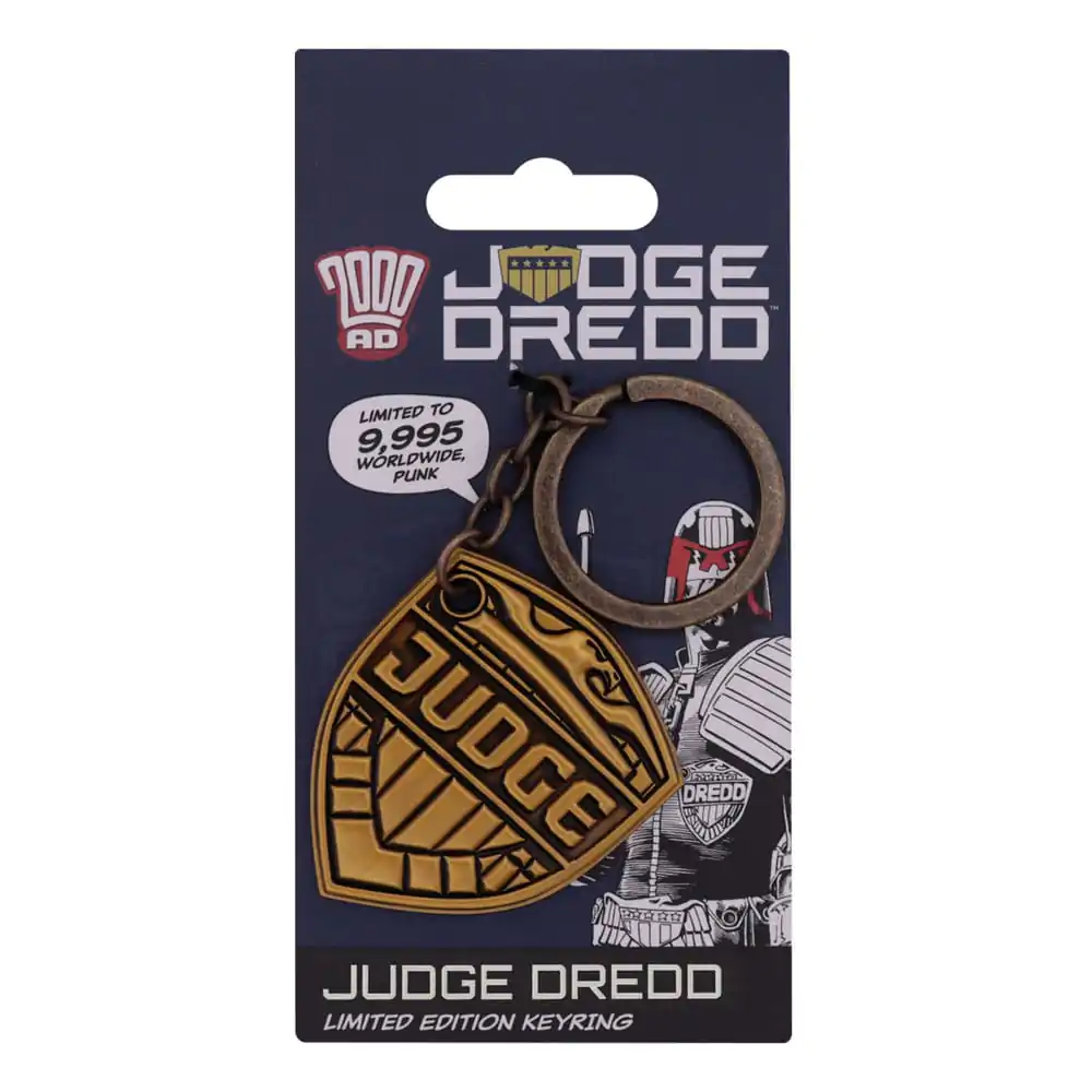 2000 AD Privjesak za ključeve Judge Dredd značka Limited Edition fotografija proizvoda