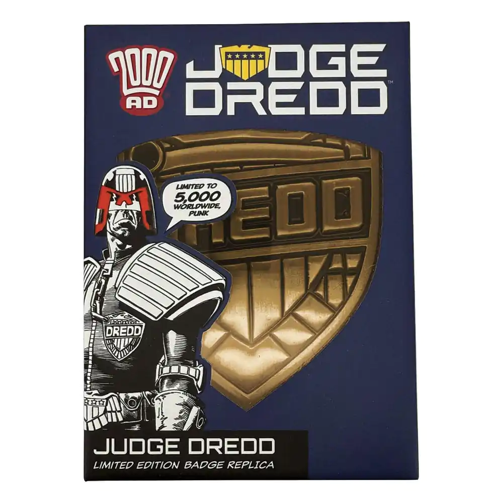 2000 AD Replica Značka Judge Dredd Limited Edition fotografija proizvoda
