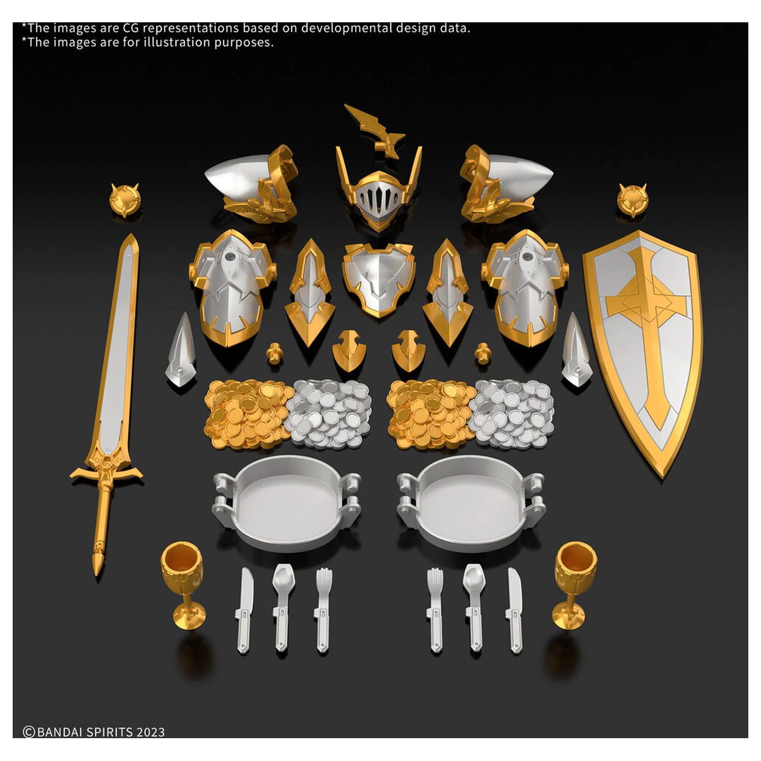 30 Minutes Fantasy Item Shop 6 zlatnih i srebrnih opcijskih dijelova fotografija proizvoda