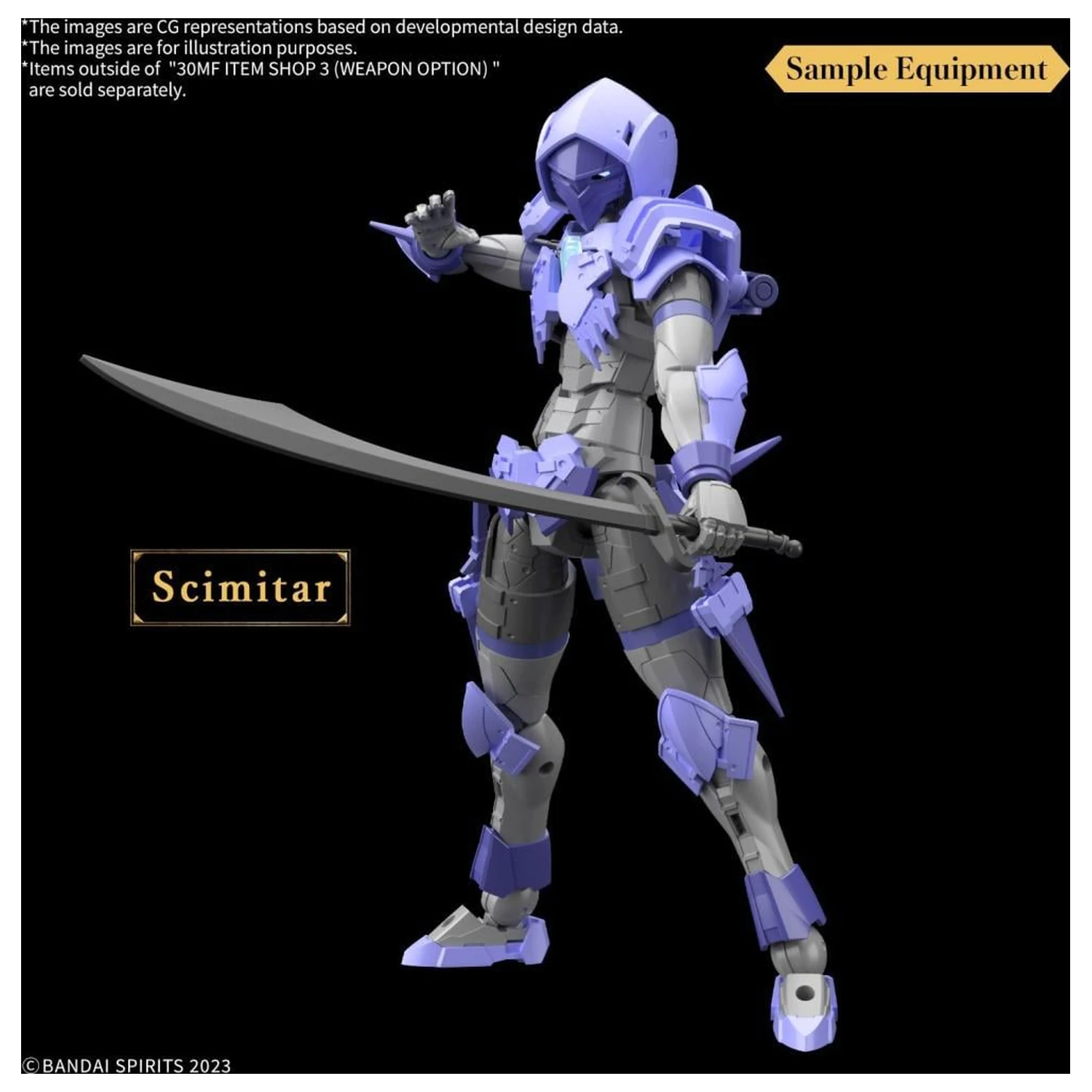 30MF Item Shop 3 (Opcija oružja) komplet modela fotografija proizvoda