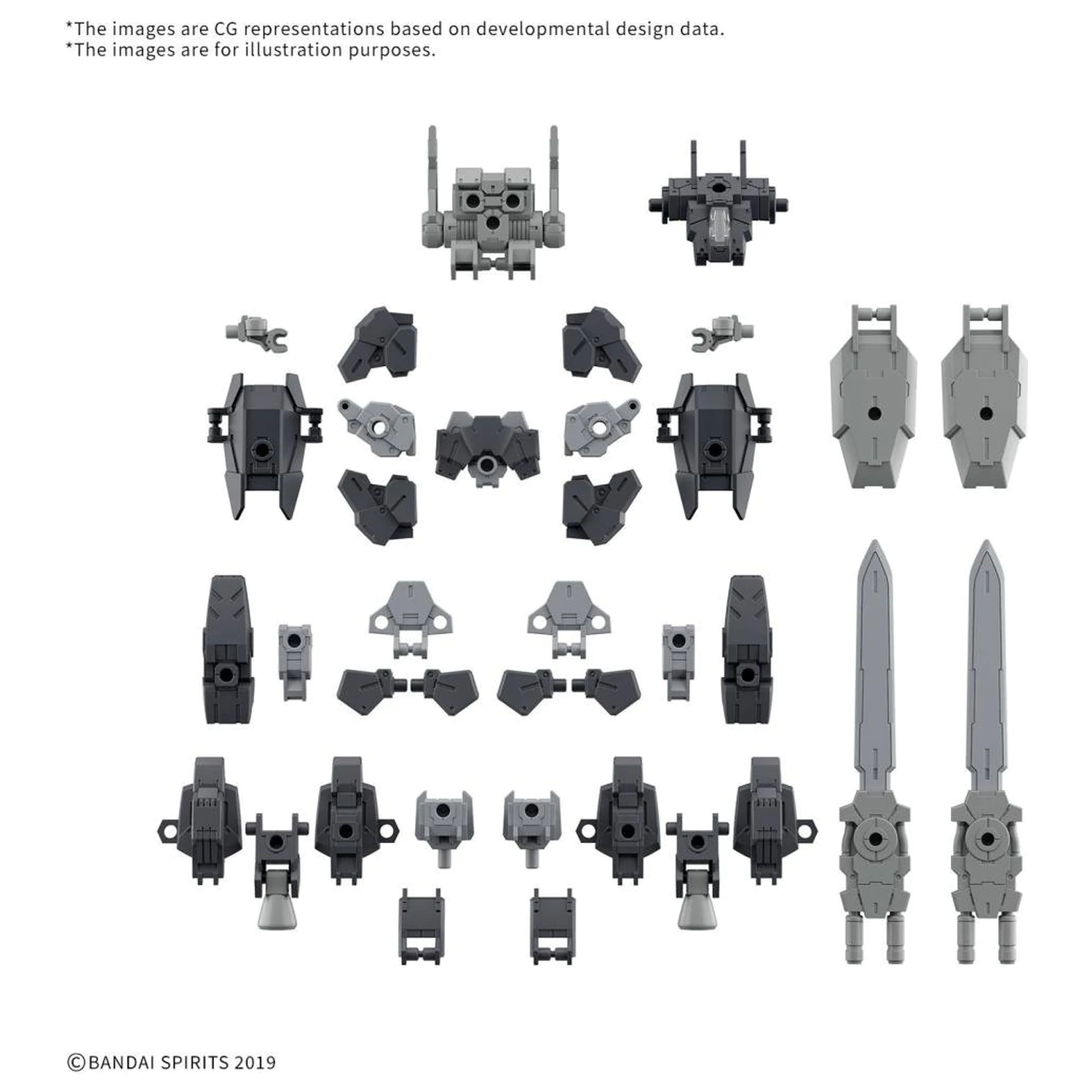 30MM 1/144 set dijelova opcije 20 (Full Armor Unit 1) Model Kit fotografija proizvoda