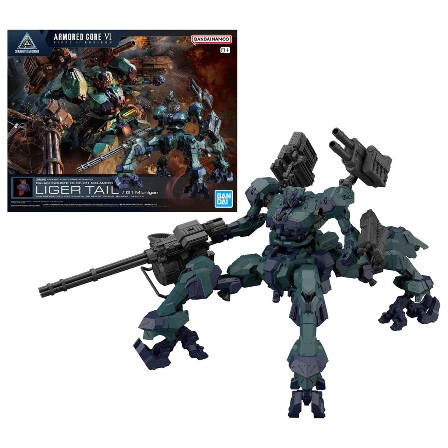 30MM Armored Core VI BD-011 Melander Liger Tail Model Komplet fotografija proizvoda