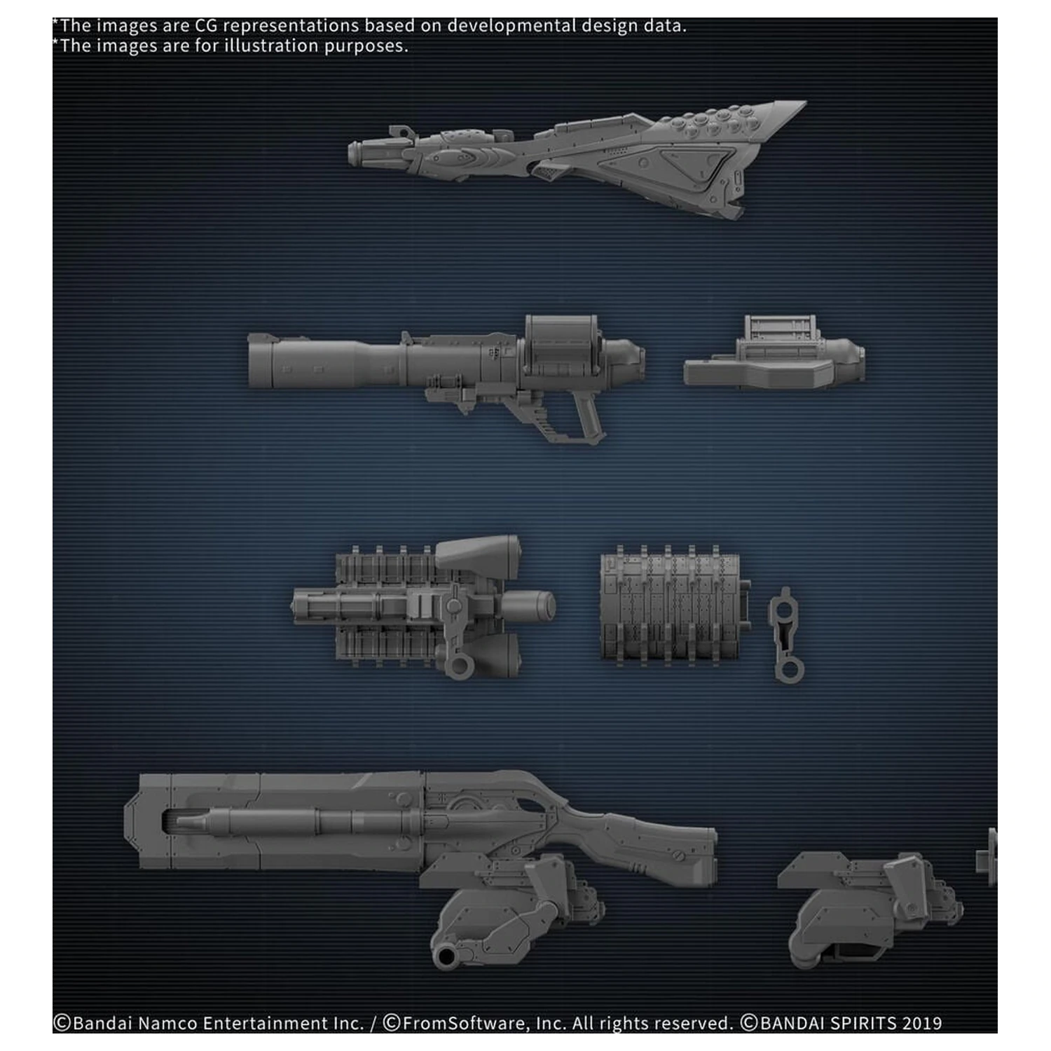 30 mm Komplet opcionalnih dijelova Armored Core VI Fires Of Rubicon Set oružja 09 Komplet dodataka fotografija proizvoda