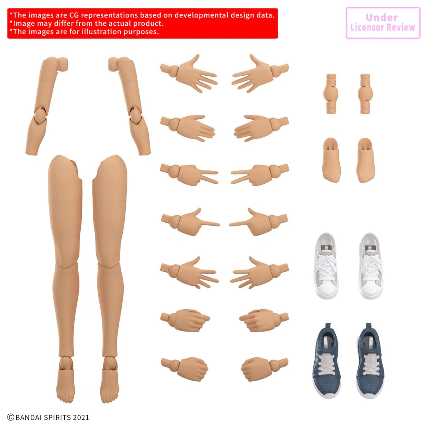 30MS Option Body Parts Arm Parts & Leg Parts S (Color C) Model Kit dodatni paket fotografija proizvoda