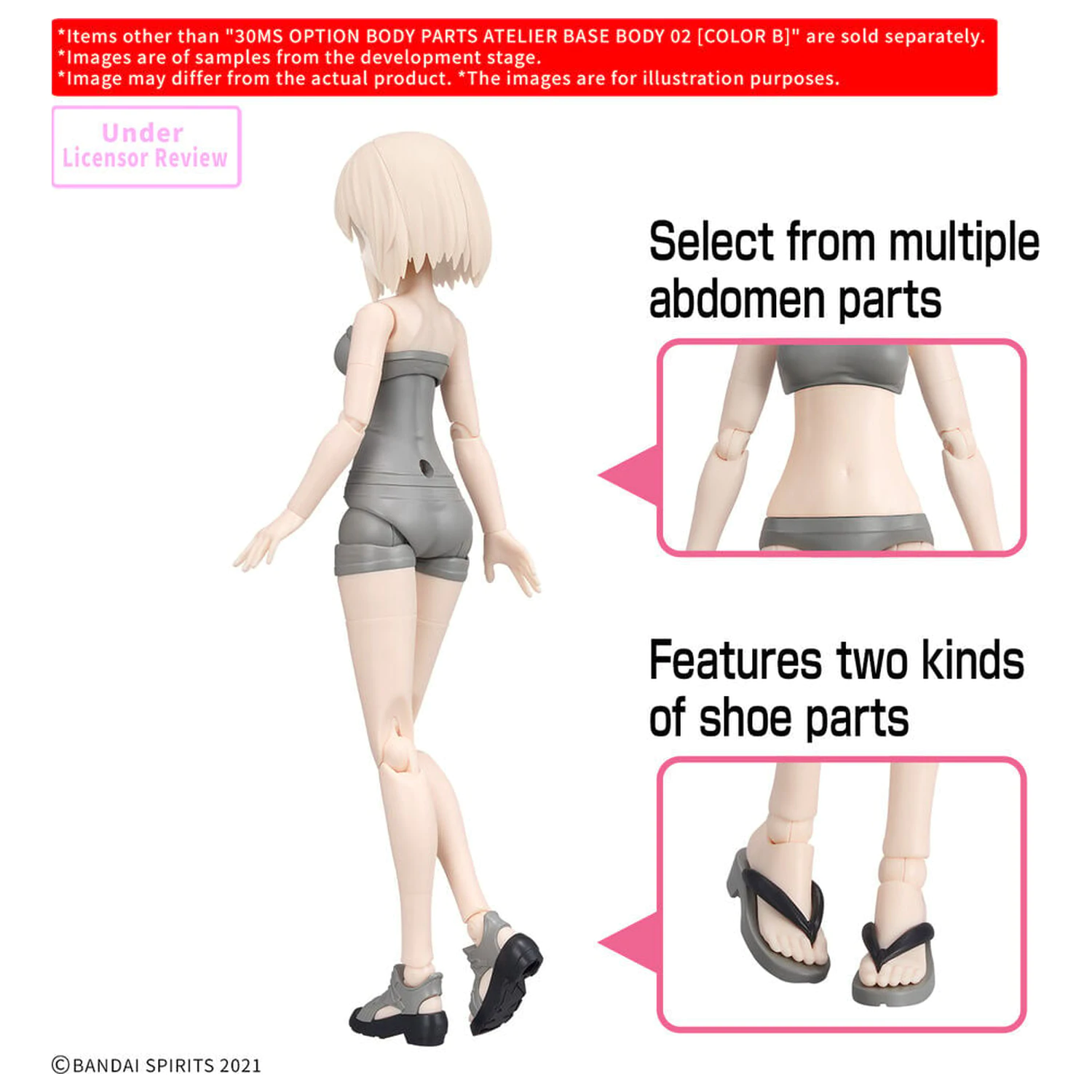30MS Option Body Parts Atelier Base Body 02 Boja B Komplet dodataka 30 Minutes Sisters fotografija proizvoda