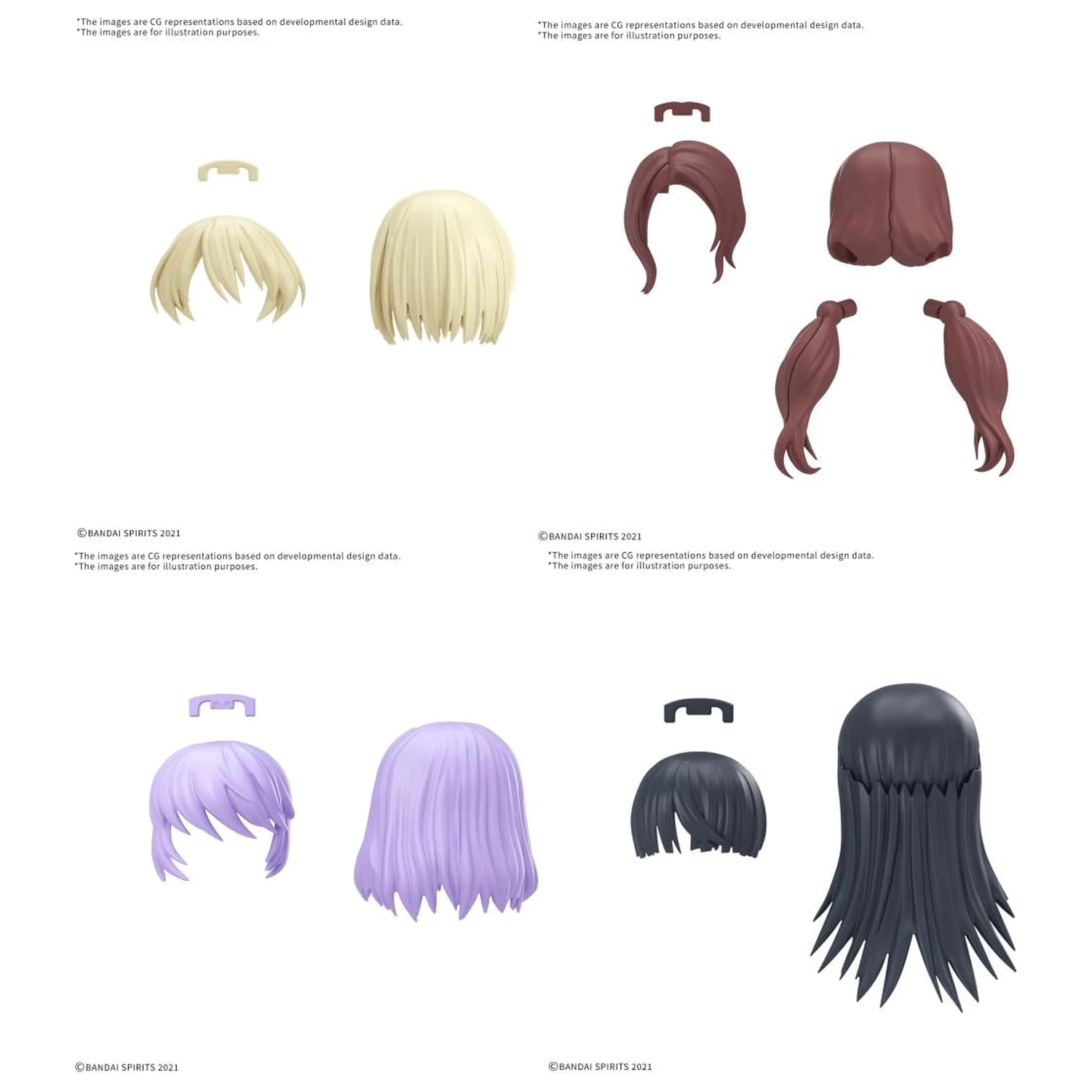 30MS Option Hair Style Dijelovi Vol.12 Sva 4 tipa Model Kit fotografija proizvoda
