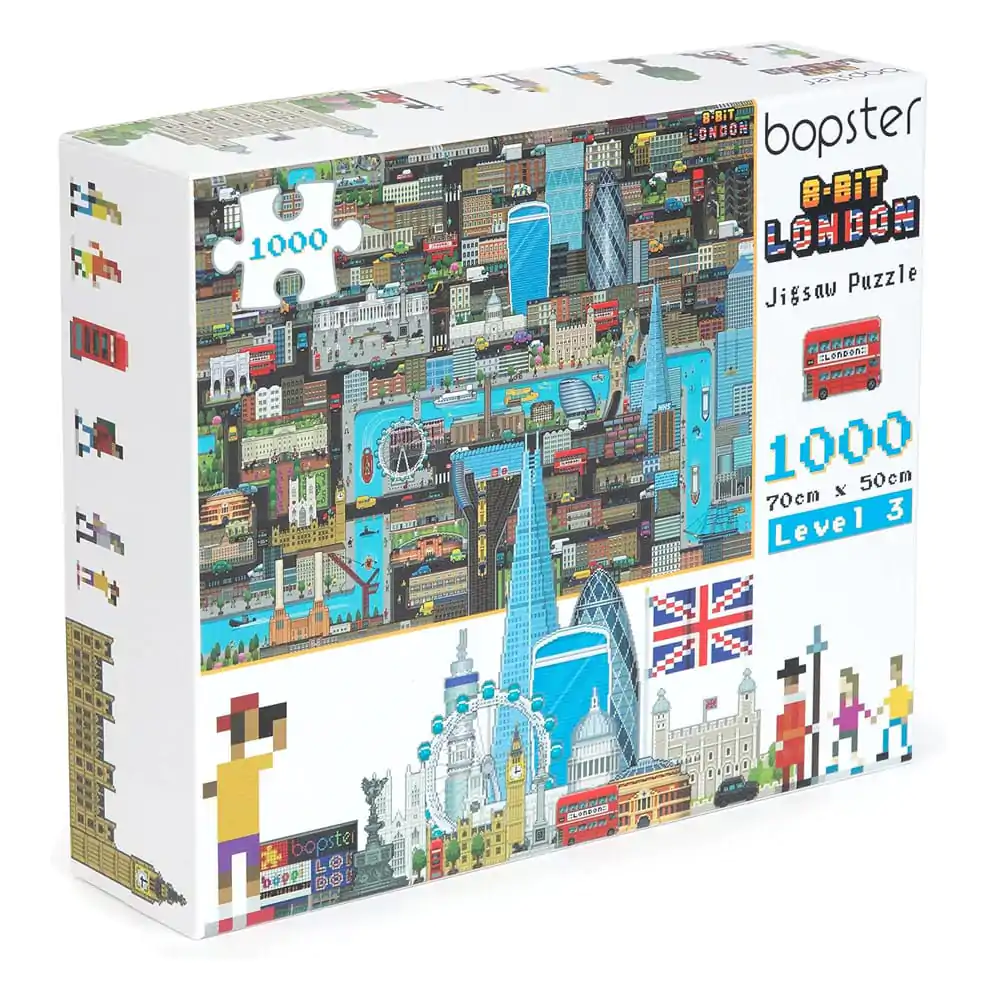 8-Bit Pixel Puzzle London Razina 3 1000 dijelova fotografija proizvoda