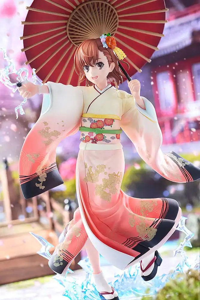 A Certain Scientific Railgun T Statua 1/7 Mikoto Misaka Furisode Kimono Ver. 28 cm fotografija proizvoda