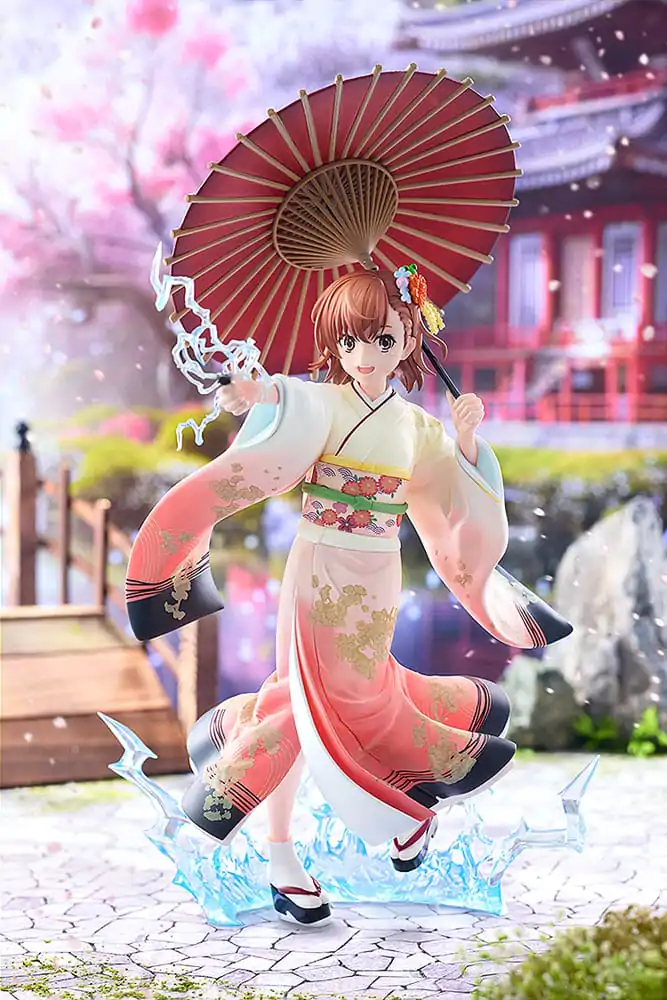 A Certain Scientific Railgun T Statua 1/7 Mikoto Misaka Furisode Kimono Ver. 28 cm fotografija proizvoda