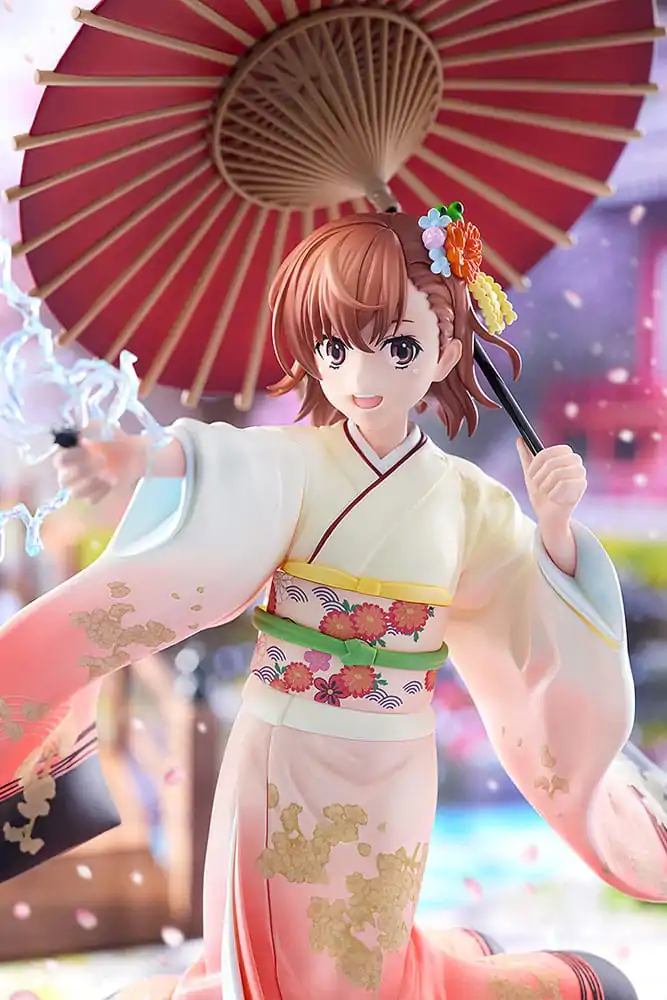 A Certain Scientific Railgun T Statua 1/7 Mikoto Misaka Furisode Kimono Ver. 28 cm fotografija proizvoda