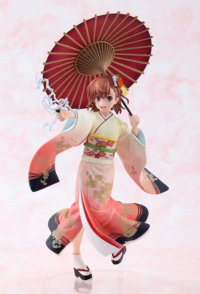 A Certain Scientific Railgun T Statua 1/7 Mikoto Misaka Furisode Kimono Ver. 28 cm fotografija proizvoda