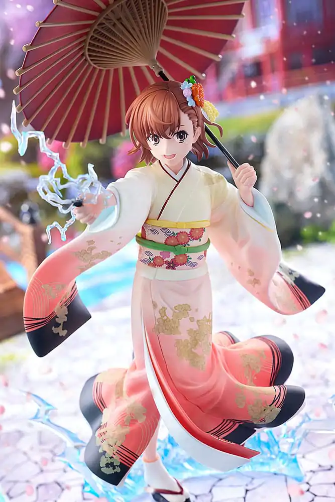 A Certain Scientific Railgun T Statua 1/7 Mikoto Misaka Furisode Kimono Ver. 28 cm fotografija proizvoda