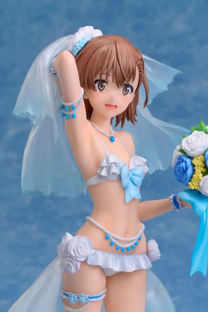 A Certain Scientific Railgun T PVC statua 1/7 Mikoto Misaka Wedding Swimsuit Ver. 25 cm fotografija proizvoda