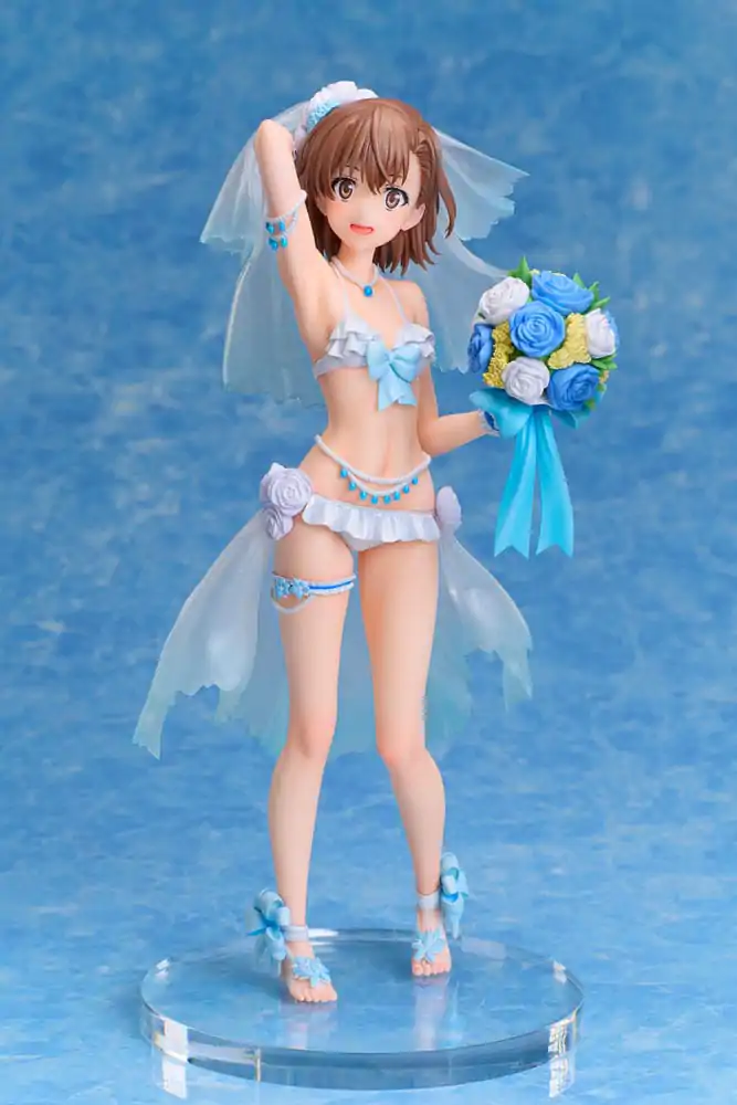 A Certain Scientific Railgun T PVC statua 1/7 Mikoto Misaka Wedding Swimsuit Ver. 25 cm fotografija proizvoda