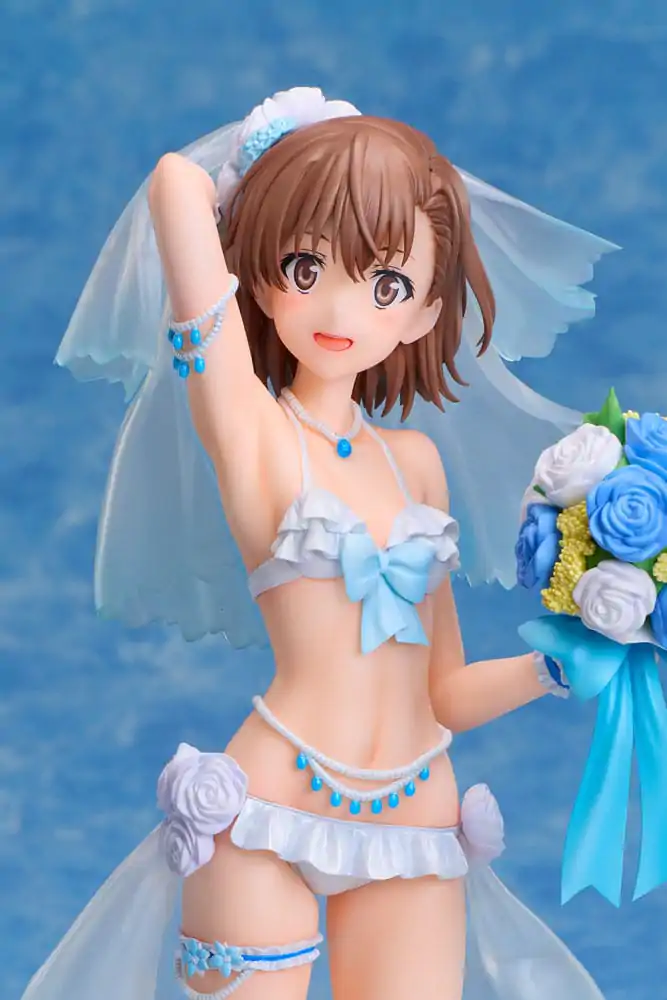 A Certain Scientific Railgun T PVC statua 1/7 Mikoto Misaka Wedding Swimsuit Ver. 25 cm fotografija proizvoda