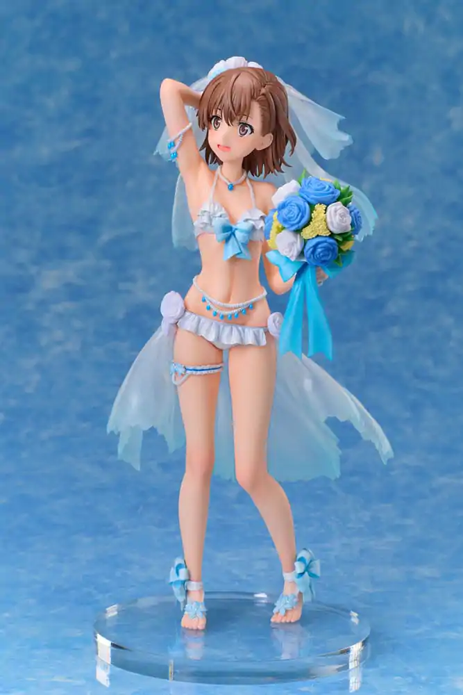 A Certain Scientific Railgun T PVC statua 1/7 Mikoto Misaka Wedding Swimsuit Ver. 25 cm fotografija proizvoda