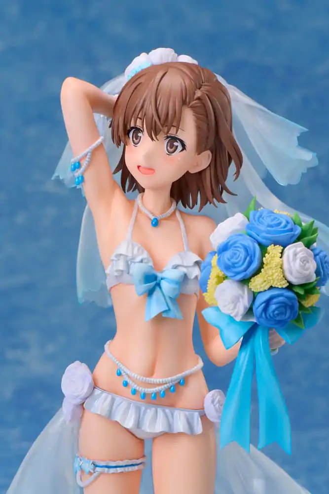 A Certain Scientific Railgun T PVC statua 1/7 Mikoto Misaka Wedding Swimsuit Ver. 25 cm fotografija proizvoda