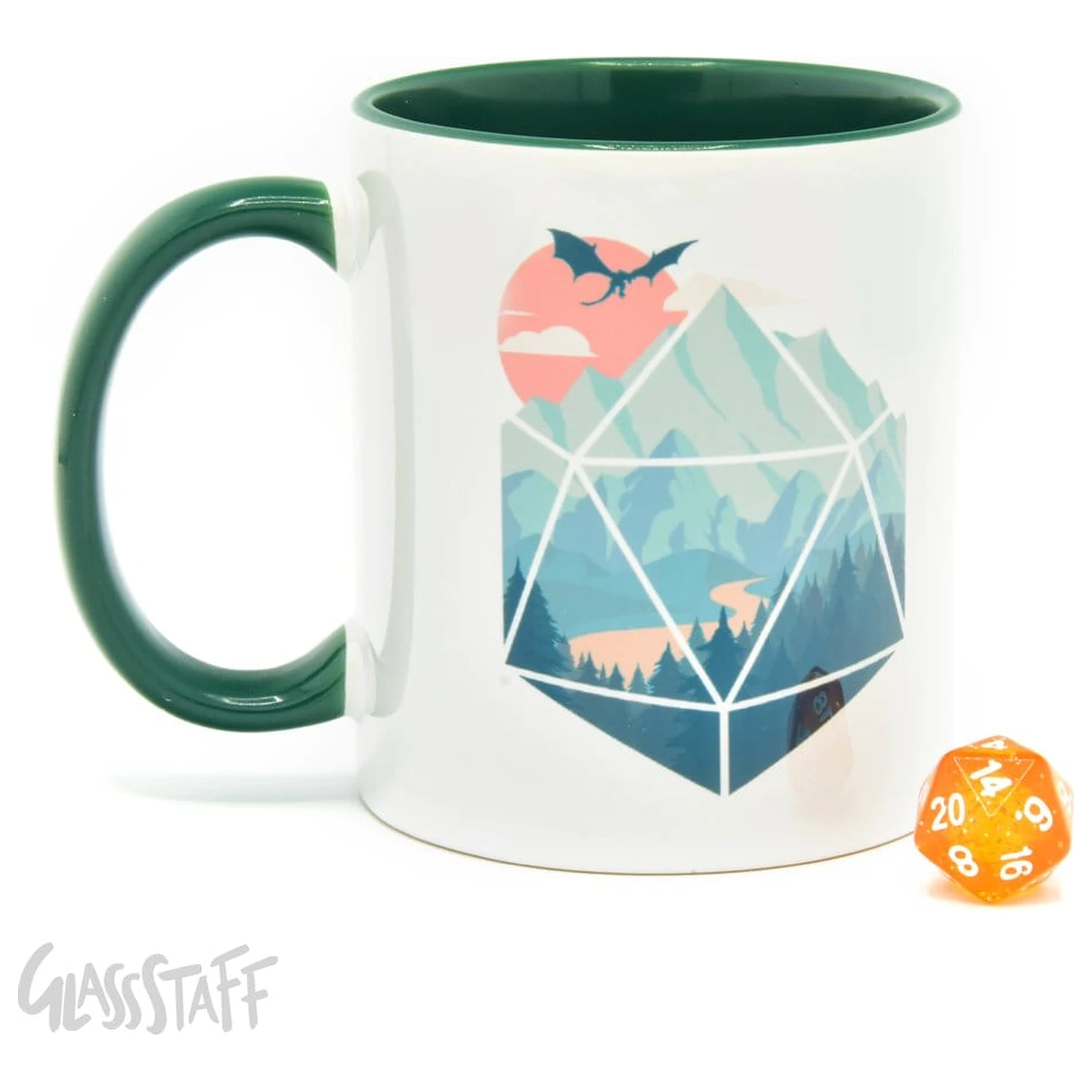 D20 Scene poklon set šalica i kocke fotografija proizvoda