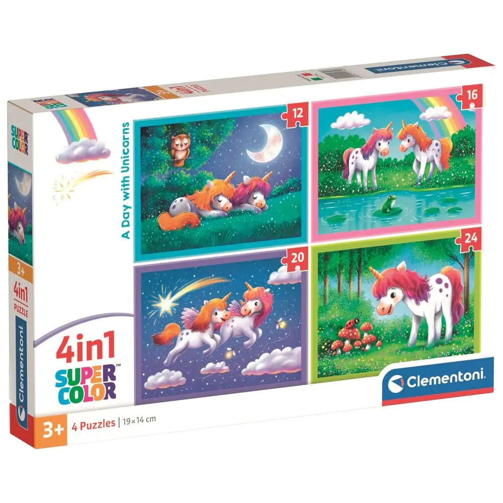 A Day with Unicorns puzzle 12+16+20+24 kom fotografija proizvoda