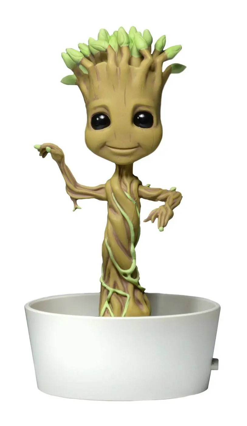 Guardians of the Galaxy Body Knocker klimoglav figura plešući Potted Groot 15 cm fotografija proizvoda