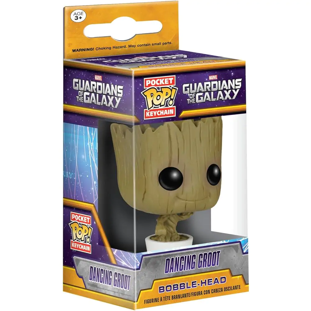 Guardians of the Galaxy Pocket POP! Vinilni privjesak za ključeve Dancing Groot 4 cm fotografija proizvoda