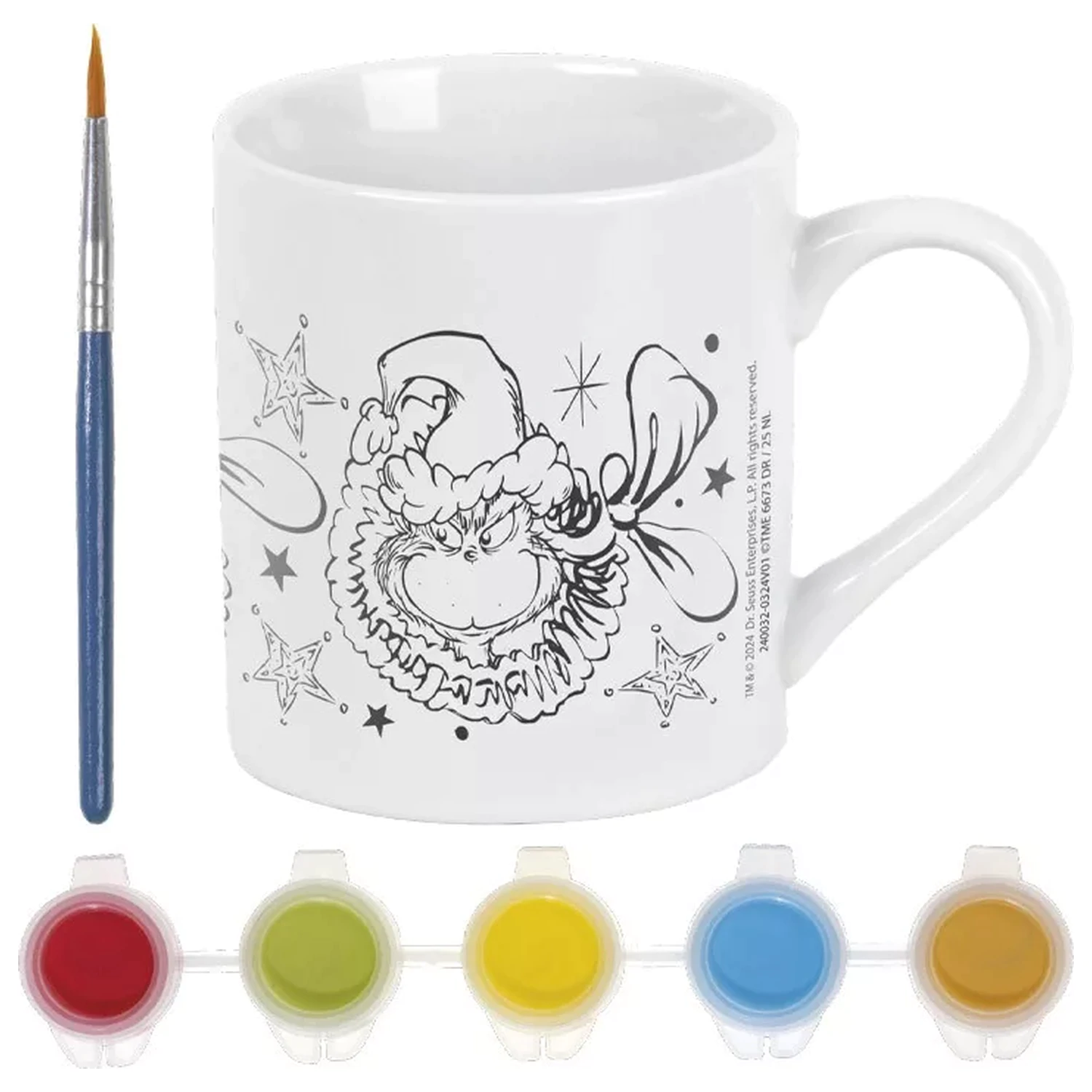 The Grinch Dr Seuss Porcelain šalica za bojanje 235 ml fotografija proizvoda